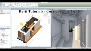 Revit tutorials  Skirtings and Paintings  Corridor Part 21 [upl. by Blondelle]