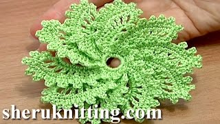 How to Crochet Spiral Flower Pattern [upl. by Yllime]