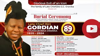 A Night of Tribute for Late Chief Sir GORDIAN CHUKWUEMEKA ORANIKA [upl. by Dorisa]