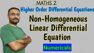 Non Homogeneous Linear Differential Equation [upl. by Craw]