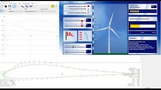 Windenergie Online Simulation Windkanal Aerodynamik Profil Berechnung [upl. by Curnin]