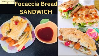 Best Focaccia Bread Sandwich Panini Grilled Sandwich Focaccia Bread by Masala Mirch Foods [upl. by Ayikur]