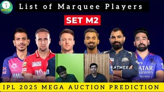 IPL Marquee list 2 Prediction ipl cricket cricketlover [upl. by Maurer]