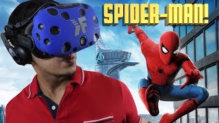 SPIDERMAN VR  SpiderMan Homecoming VR Experience HTC Vive LIVE [upl. by Hannis]