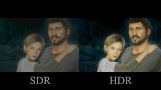 Real 4K HDR 60fps Last of Us HDR vs SDR Comparison in UHD Chromecast Ultra [upl. by Alfons]