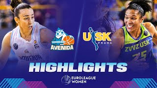 Perfumerias Avenida v ZVVZ USK Praha  QuarterFinals Highlights  EuroLeague Women 202223 [upl. by Gussy]