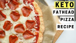 Fathead Pizza Recipe For Keto  How To Make The BEST Low Carb Gluten Free Fat Head Pizza Dough [upl. by Anitsirk]