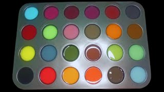 Making 20 Colors with CMYK Colors Acrylic Color Mixing ASMR [upl. by Supmart]