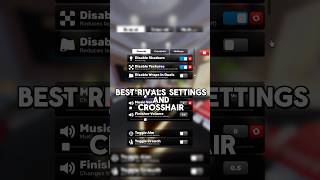 THE BEST SETTINGS AND CROSSHAIR YOU NEED TO TURN ON IN RIVALS rivals rivalsroblox roblox [upl. by Xavler800]