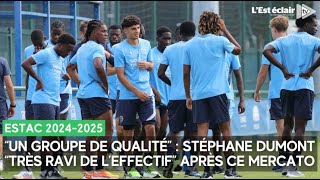 Stéphane Dumont quottrès ravi de leffectifquot de lEstac pour cette saison 20242025 [upl. by Lassiter]