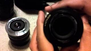 Contax Zeiss 28mm f28 and 3570 f34 with Canon Adapters aperture problems [upl. by Gladdie]