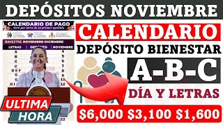 🔴🎁 ADULTOS MAYORES 65 💥📆 Calendario de Pago Pensión Bienestar Depósito a recibir Día y Letra [upl. by Bittencourt158]