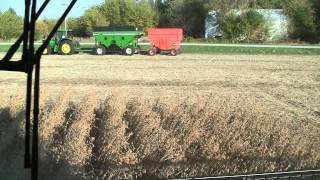 John Deere 9500 Combine In Cab View on 1062011 [upl. by Jelle]