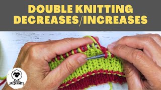 Double Knitting How to do decreases and increase [upl. by Marchelle]