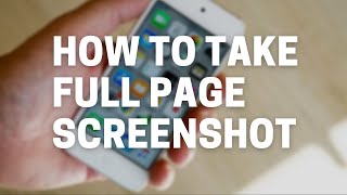 How to Take Full Page Screenshot in iPhone  iPhone 11  iPhone 12 [upl. by Yanal]