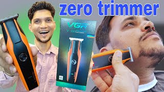 Vgr zero trimmer  Vgr trimmer unboxing  Beard zero tirmmar [upl. by Nyrrat216]