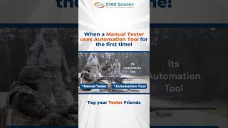 😆😆 When a Manual Tester using Automation Tool for First Time 😆😆  STAD Solution [upl. by Donna]