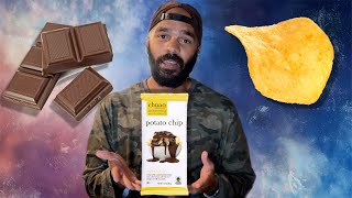 Crazy Combo Potato Chip Chocolate Bar Taste Test [upl. by Enajharas]