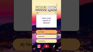 BRAIN QUIZ hard multiplechoice questions about capitals [upl. by Connelly]