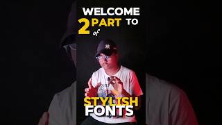 Part 2  STYLISH FONTS 😲  series  Graphic designer  editor  kROVIN  Shiv patil shorts [upl. by Farica]