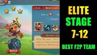 Lords mobile Elite stage 712 f2p best team [upl. by Block]