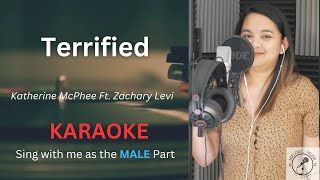 Terrified Female Part Only  Karaoke  Katherine McPhee ft Zachary Levi [upl. by Aitropal398]