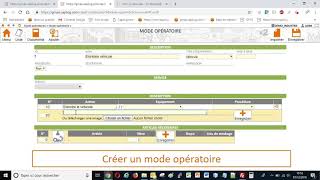 Créer un mode opératoire [upl. by Ted]
