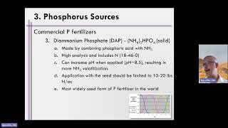 Week 9 Unit 6 Video 20 Diammonium Phosphate Fertilizer Discussion [upl. by Aihsekel]