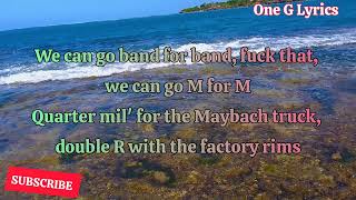 BAND4BAND  CENTRAL CEE amp LIL BABY Lyrics Video by One G Lyrics [upl. by Talyah]