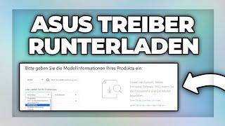 Asus Treiber Herunterladen und Installieren  Tutorial [upl. by Yarahs592]