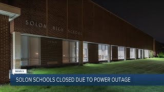 Solon Schools closed Thursday due to power outage [upl. by Alyam]