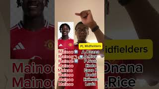 Mainoo VS PL Midfielders kobbiemainoo football manchesterunited premierleague [upl. by Enyrhtac]