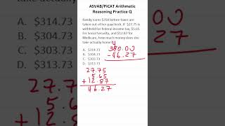 ASVABPiCAT Arithmetic Reasoning Practice Test Q Add amp Subtract Decimals acetheasvab grammarhero [upl. by Edals511]