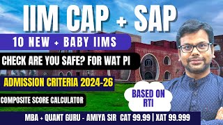 IIM CAP SAP MBA 202426 Stage 2 WAT PI Selection Criteria  Safe Score RTI  CAT 2023 AMIYA [upl. by Tarrel477]