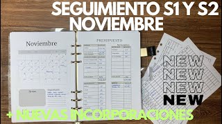 SEGUIMIENTO S1 Y S2 NOVIEMBRE  NUEVAS INCORPORACIONES AGENDA📖 [upl. by Eenobe]