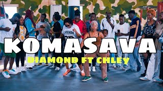 Diamond Platnumz ft Khalil Harisson amp Chley  Komasava OFFICAL DANCE VIDEO DANCE 98 [upl. by Lahcear]