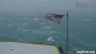 WATCH LIVE Hurricane Dorian brings incredible winds to Frying Pan Tower [upl. by Silirama869]