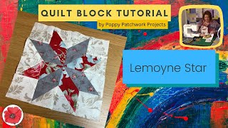 How to make the 8quot Lemoyne Star Quilt Block ◈ Free Quilting Tutorial [upl. by Richelle72]