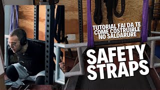 Come costruire delle SAFETY STRAPS  cinghie di sicurezza rack Home Gym [upl. by Nelo]