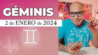 GÉMINIS  Horóscopo de hoy 02 de Enero 2024 [upl. by Blaseio]