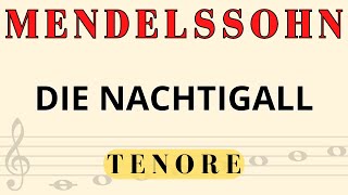 Mendelssohn  Die Nachtigall tenor part normal version [upl. by Gayler]