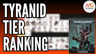 10th Edition Tyranid Codex Tier Ranking  Warhammer 40k 10th Ed [upl. by Aeli]