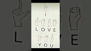 Hand code I Love You trend shorts love viral video music [upl. by Argent314]