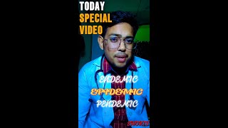 What is Endemic Epidemic and Pandemic shorts video easy to learn viral trending medsumit740 [upl. by Alihet982]