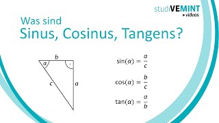 Was sind Sinus Cosinus und Tangens [upl. by Becky]