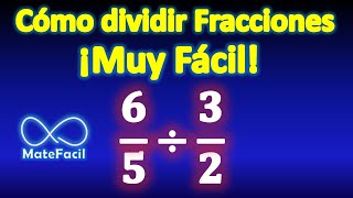 División de fracciones por el método cruzado FÁCIL [upl. by Yeldar]