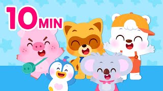 Lotty Friends Theme Song Compilation🧡🎵 10min Compilation  For Kids  Lotty Friends [upl. by Scibert590]