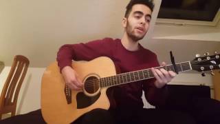 Mashrou3 Leila  Inni Mnee7 Cover مشروع ليلى  إني منيح  Hussein Alhaiba Guitar Cover [upl. by Annahsal]