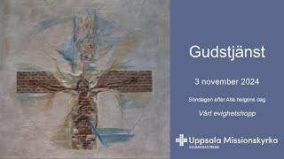 Gudstjänst söndagen den 3e november [upl. by Ellehsat]