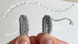 La MEILLEURE façon de crocheter autour d’une chaînette  créer de beaux amigurumis  astuces crochet [upl. by Ecirtam]